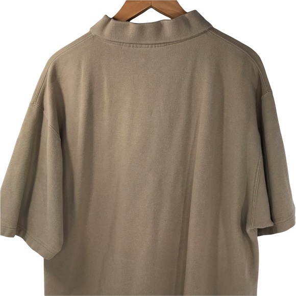 Harley-Davidson Polo Shirt Tan Short Sleeve Small Embroidered Logo Men’s Large - Picture 11 of 14